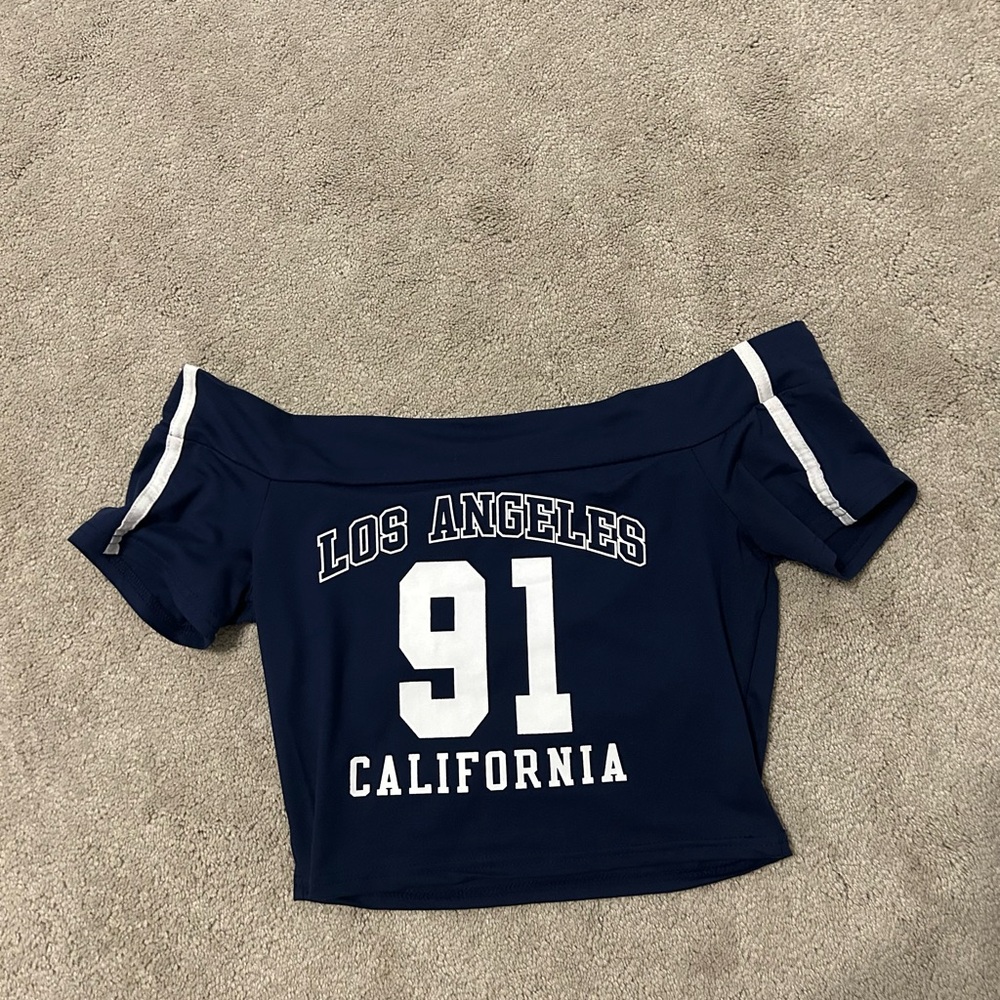 PacSun Navy Blue Crop Top